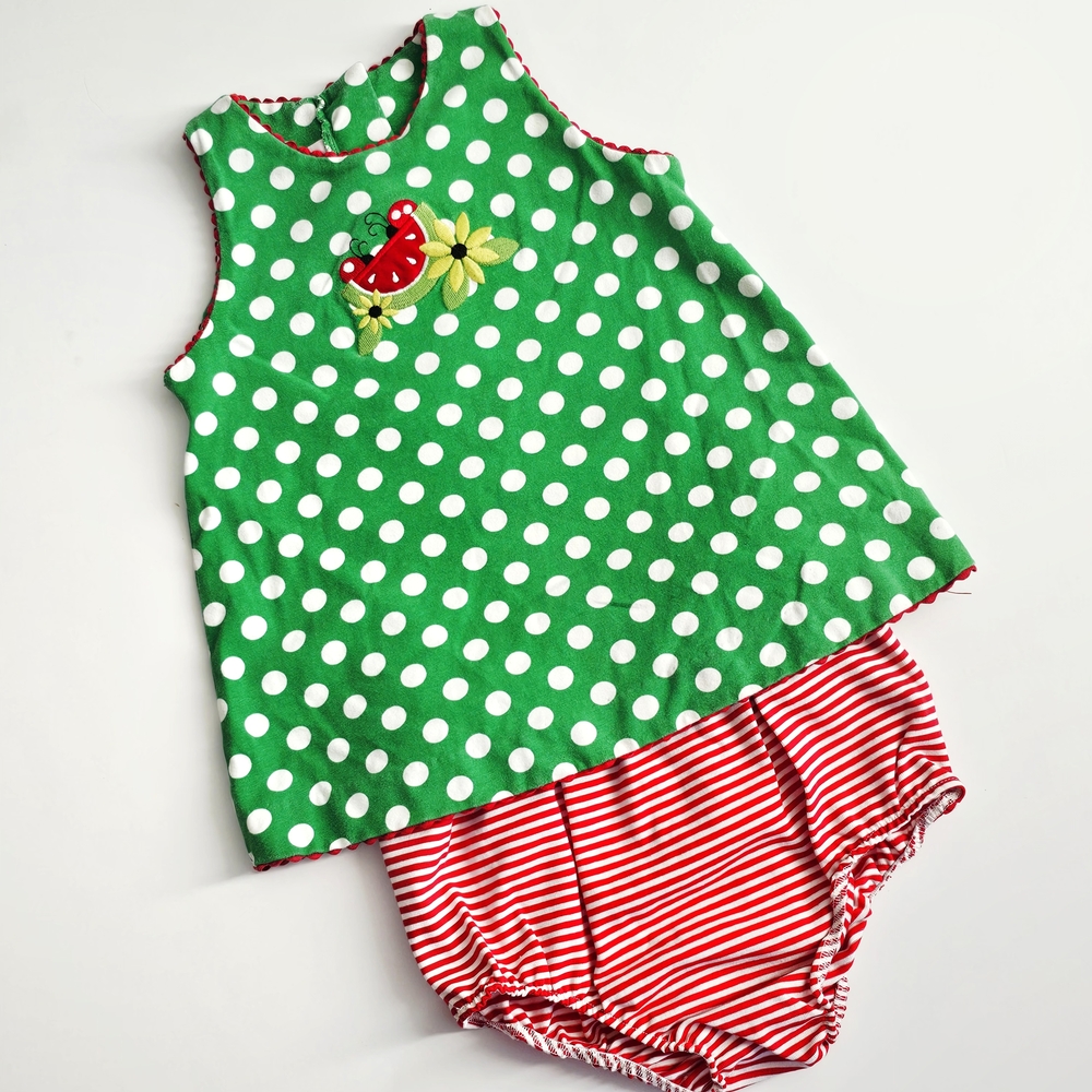 Polka Dot and Striped Kids Matching Set - Picture 1 of 7